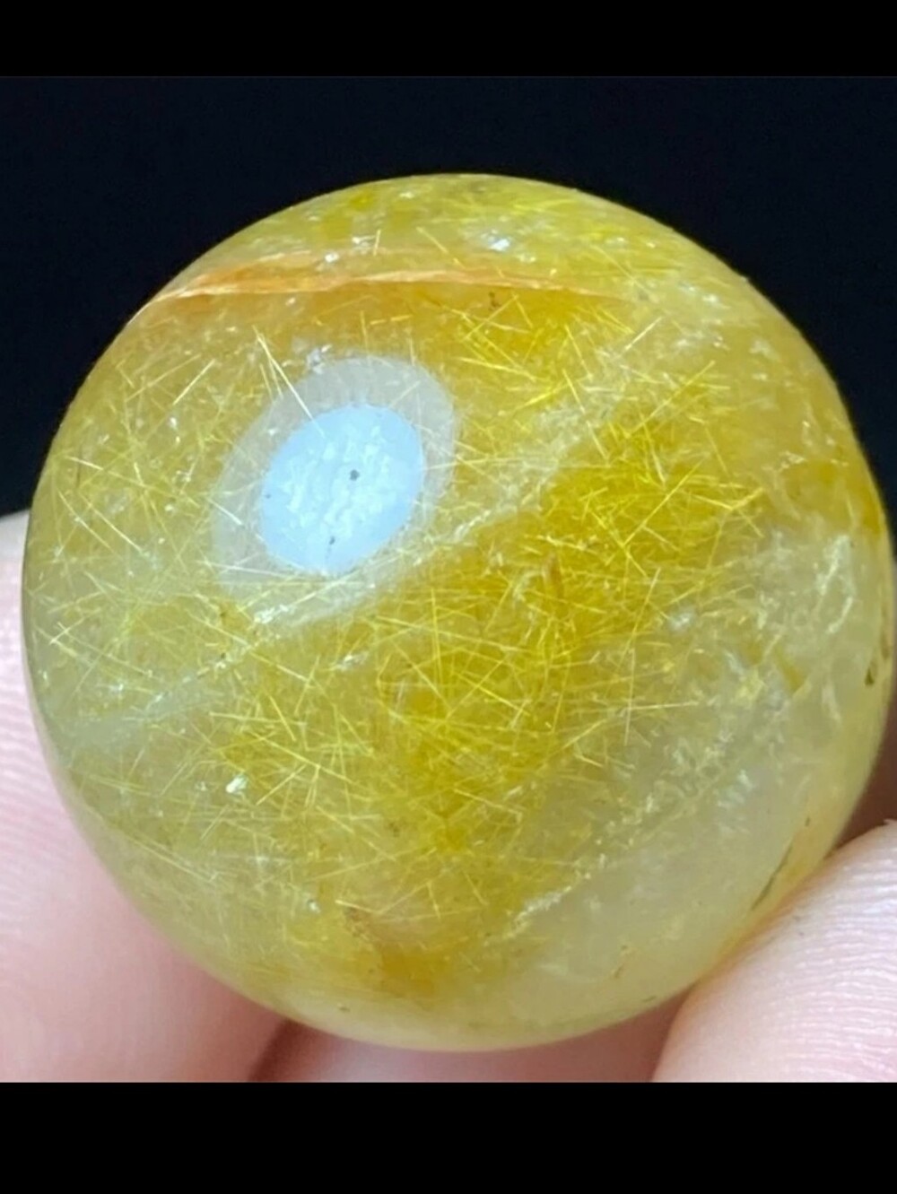 NEW✨️Golden Rutilated Quartz Sphere | 13g Chock-Full Venus Hair-Bahia Mines! HG!